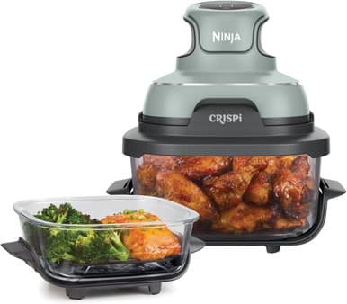 Ninja CRISPi 4in1 Portable Glass Air Fryer - Sage | FN101UKSG