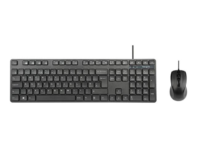 TARGUS - keyboard and mouse set - combo full size - QWERTY - UK - black Input Device