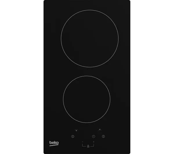 BEKO HDMC32410BT 30 cm Electric Ceramic Domino Hob - Black