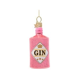 Gin Bottle Glass Tree Decoration