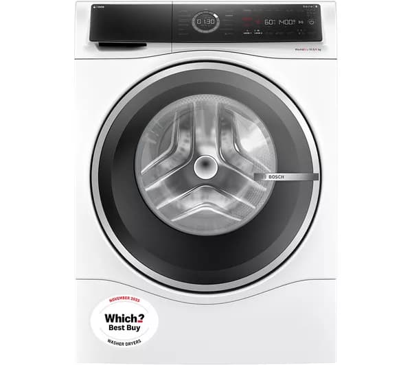 BOSCH Series 8 i-DOS WNC25410GB 10.5 kg Washer Dryer - White