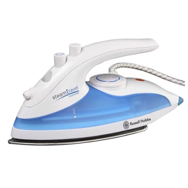 Russell Hobbs 760W Travel Iron - White/Blue | 22470