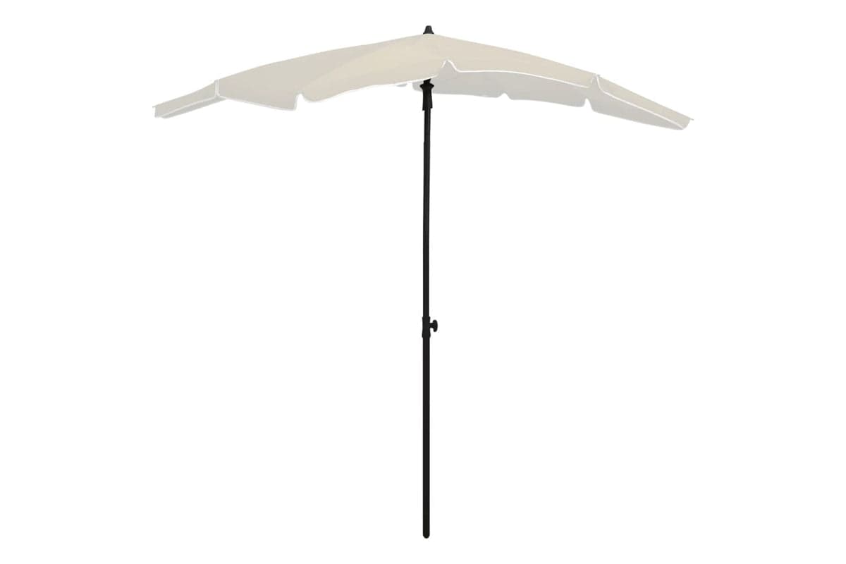 vidaXL 315551 Garden Parasol With Pole 200x130cm Sand