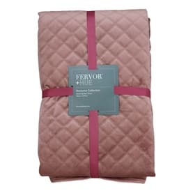 Velvet Quilted Throw Rose Quartz