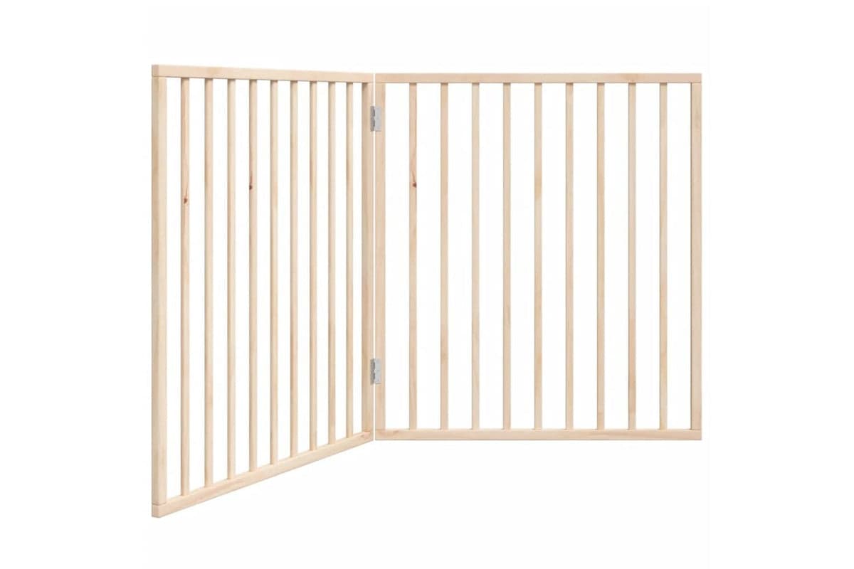 Vidaxl Dog Gate Foldable 2 Panels 160 Cm Poplar Wood