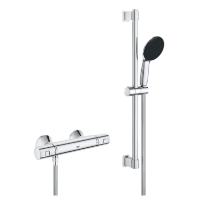 ONLY OPENED - GROHE QuickFix Chrome Precision Start Thermostatic Shower Mixer