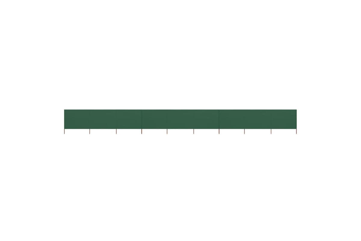 vidaXL 47187 9-panel Wind Screen Fabric 1200x80cm Green