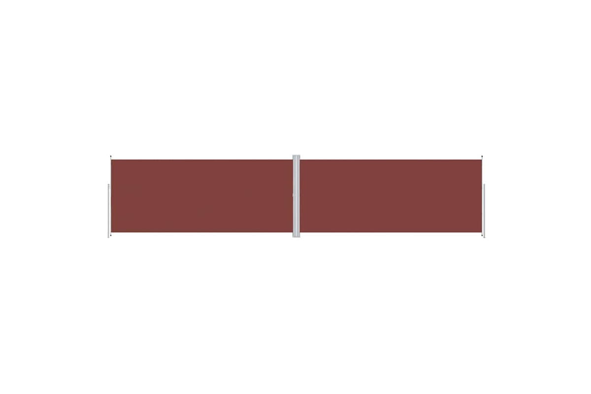 vidaXL 318051 Retractable Side Awning Brown 220x1000cm