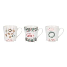 Christmas Spirit Mugs Six-Piece Set