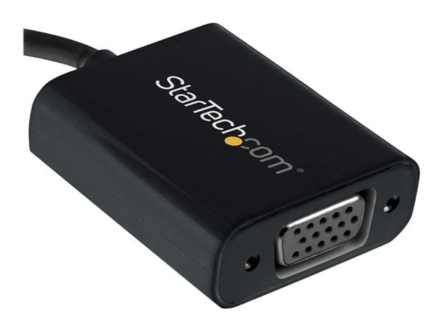 STARTECH.COM - StarTech USB-C to VGA Adapter - Black - 1080p - Video Converter For Your MacBook Pro - USB C to VGA Display Dongle (CDP2VGA) - USB / VGA adapter - USB-C to HD-15 (VGA) - 18 cm