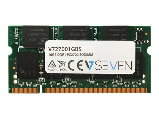 VIDEOSEVEN - V7 - DDR - module - 1 GB - SO-DIMM 200-pin - 333 MHz / PC2700 - unbuffered