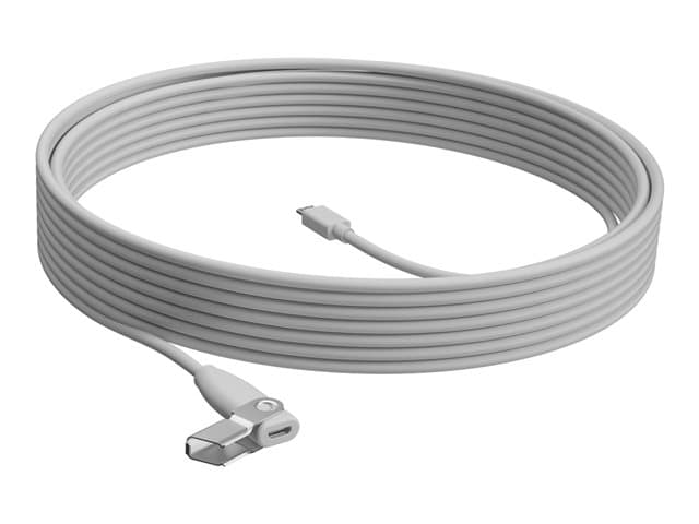 LOGITECH - Rally Mic Pod Extension Cable - Microphone extension cable - 10 m - plenum - for Rally Mic Pod, Rally Bar, Bar Mini, Plus, Room Solution Large