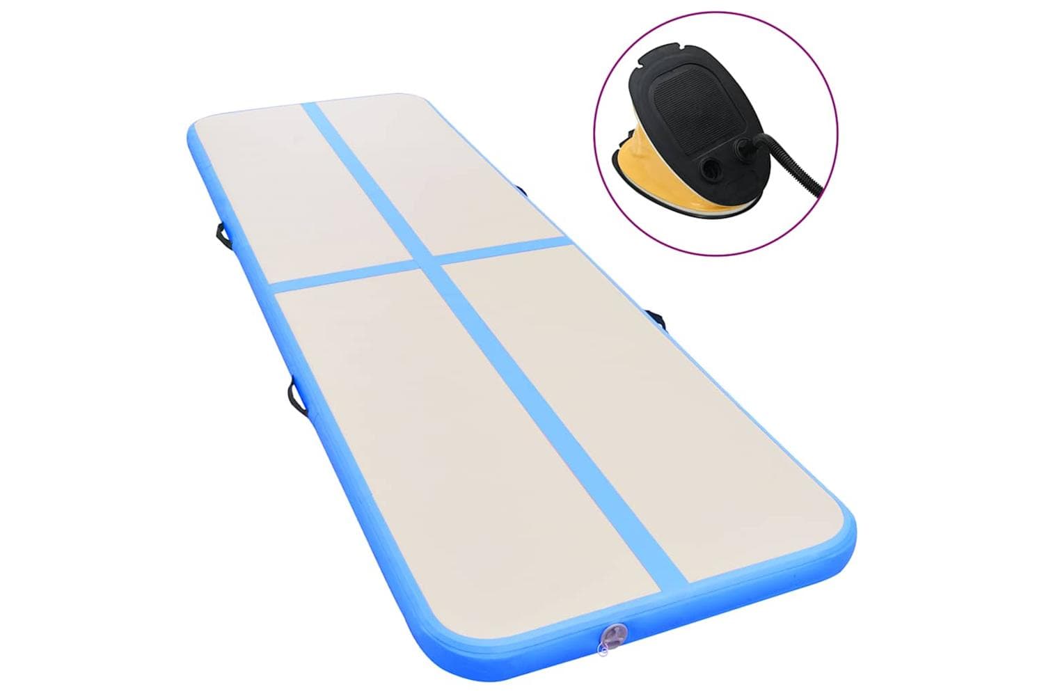 vidaXL Inflatable Gymnastics Mat With Pump