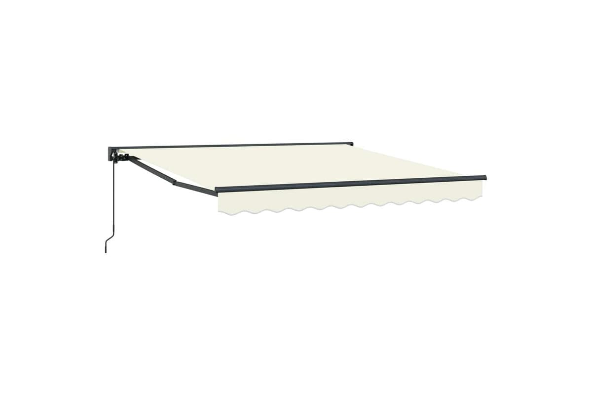 Vidaxl Retractable Awning Manual Cream 350x250 Cm Fabric