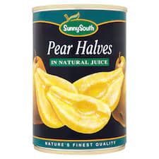 Sunny South Pear Halves In Juice 411G