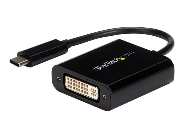 STARTECH.COM - StarTech USB C to DVI Adapter - Black - 1920x1200 - USB Type C Video Converter for Your DVI D Display / Monitor / Projector (CDP2DVI) - video / USB adapter - USB-C to DVI-I