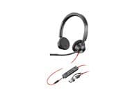 HP - Poly Blackwire 3325 - headset - 3.5 mm jack, USB-C