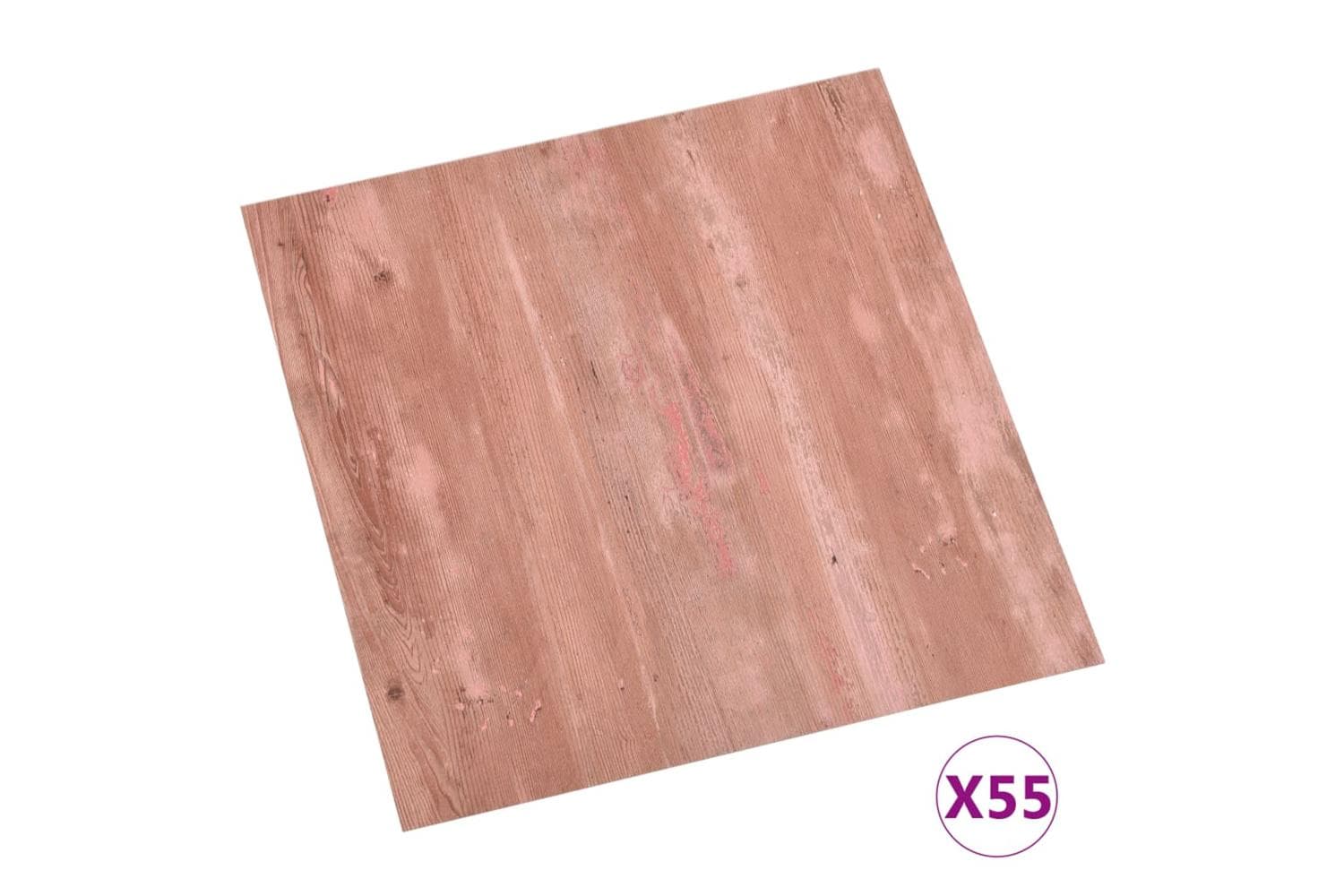 Vidaxl Self-adhesive Flooring Planks 55 Pcs Pvc 5.11 Sq M Red