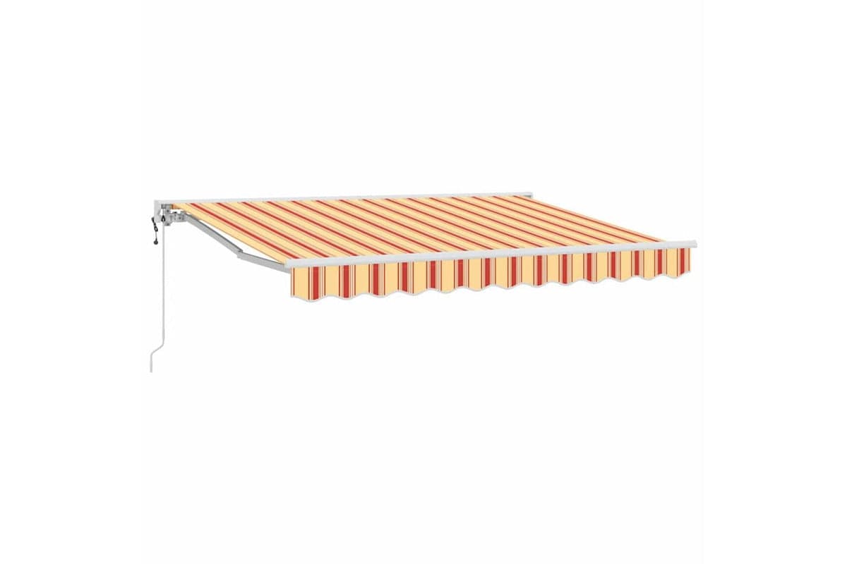 Vidaxl Retractable Awning Multicolour Stripe 350x200 Cm Fabric