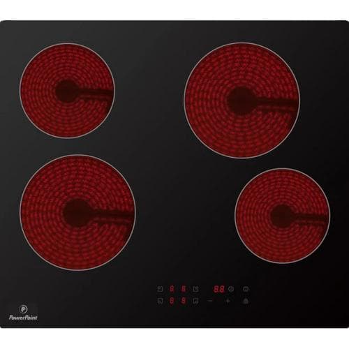 POWERPOINT            60CM 4 ZONE CERAMIC HOB - VITRO CERAMIC GLASS - TOUCH CONTROLS