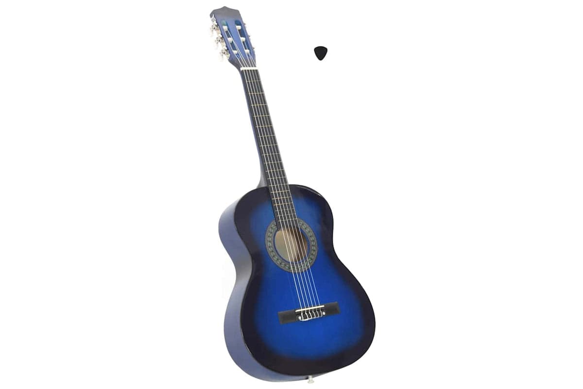 vidaXL 70116 Classical Guitar For Beginner And Kids Blue 3/4 36"