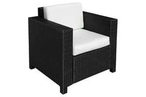 Outsunny Rattan Single Sofa Chair | Mixed Black