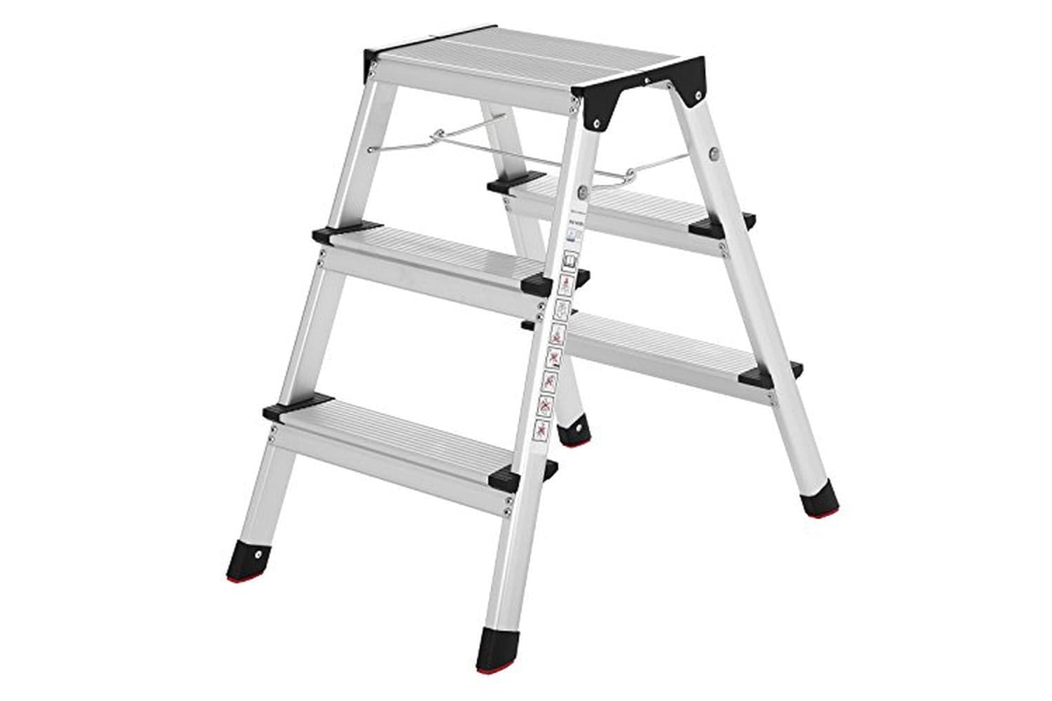 Songmics Alu Step Ladder | Household Ladder | Aluminium | 2 X 3 Steps