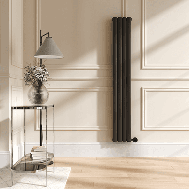 Russet Vertical Smart Electric Radiator with Wi-Fi Thermostat - 1200W - H1600xW236mm - Bathroom Safe