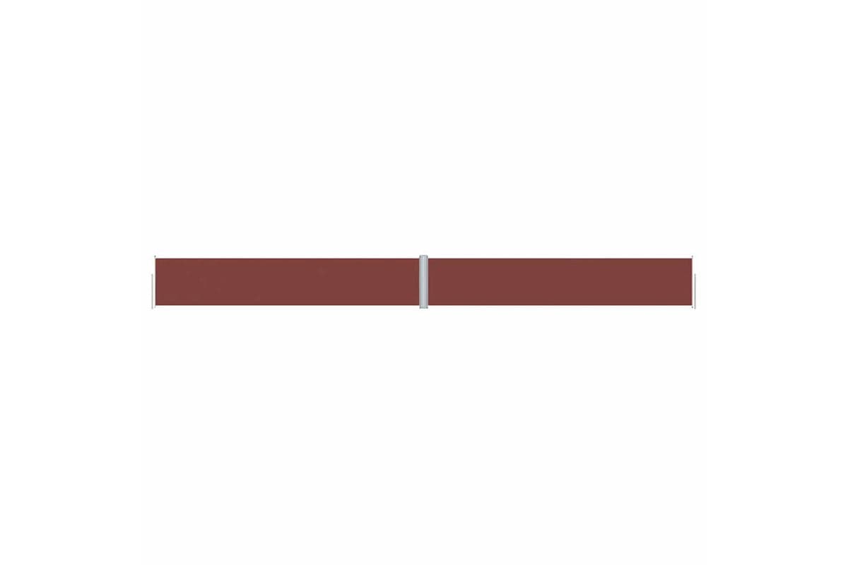 vidaXL 318057 Retractable Side Awning Brown 117x1200cm