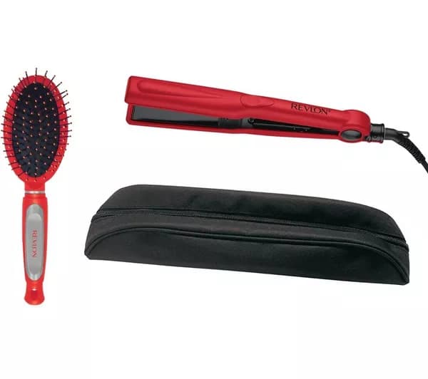 REVLON Ultra Straight and Smooth Styler Set - Red & Black