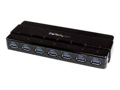 STARTECH.COM - Startech 7 Port USB 3.0 Hub - Up To 5 Gbps - 7 x USB - Universal Multi Port USB Extender for Your Desktop - USB Powered (ST7300USB3B) - hub - 7 ports