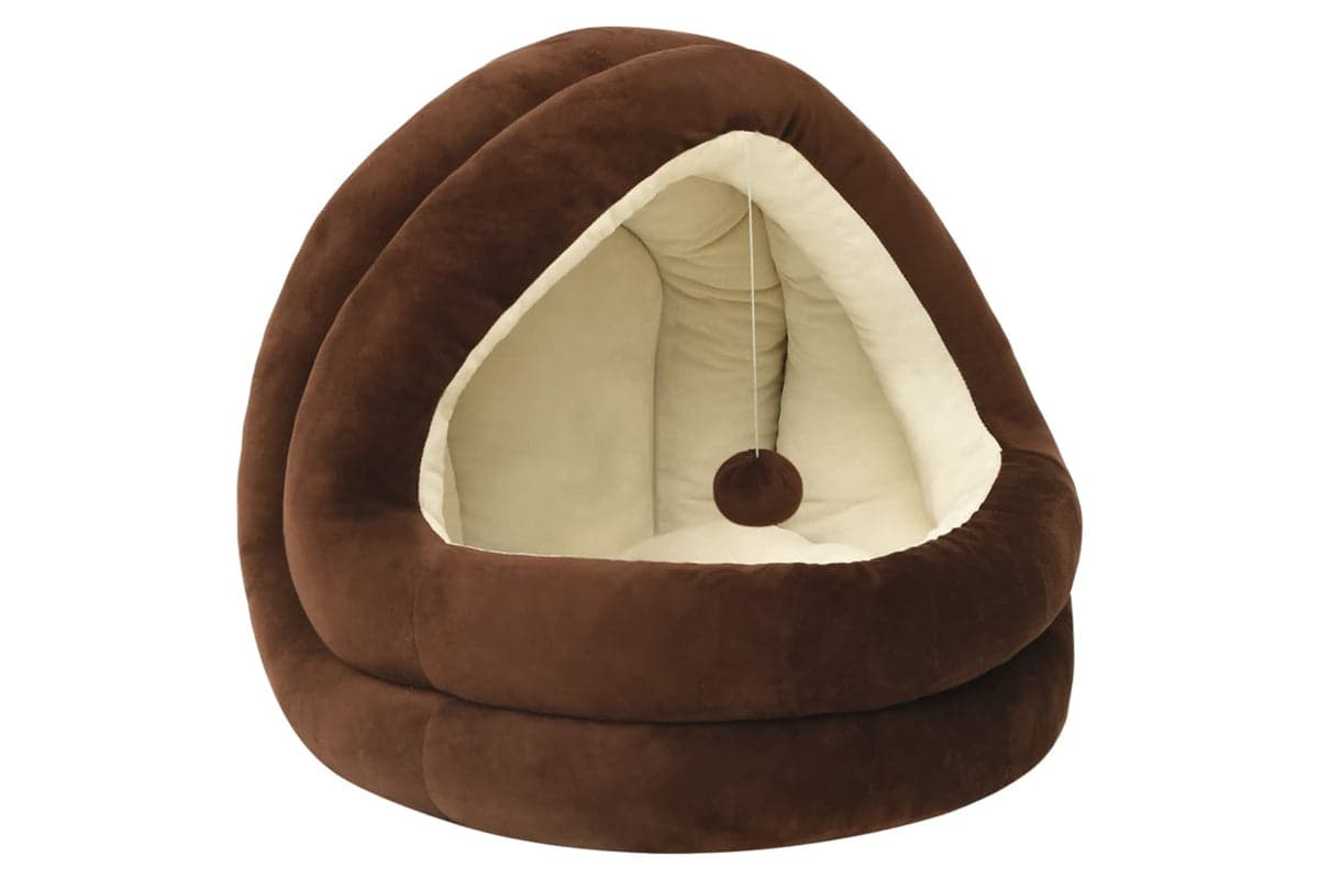 vidaXL 171400 Cat Bed 50x50x45cm Brown And Cream