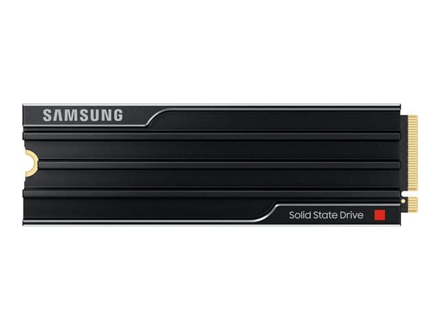 SAMSUNG - 9100 PRO MZ-VAP1T0 - SSD - encrypted - 1 TB - with heatsink - internal - M.2 2280 - PCI Express 5.0 x4 (NVMe) - 256-bit AES - TCG Opal Encryption 2.0 - black