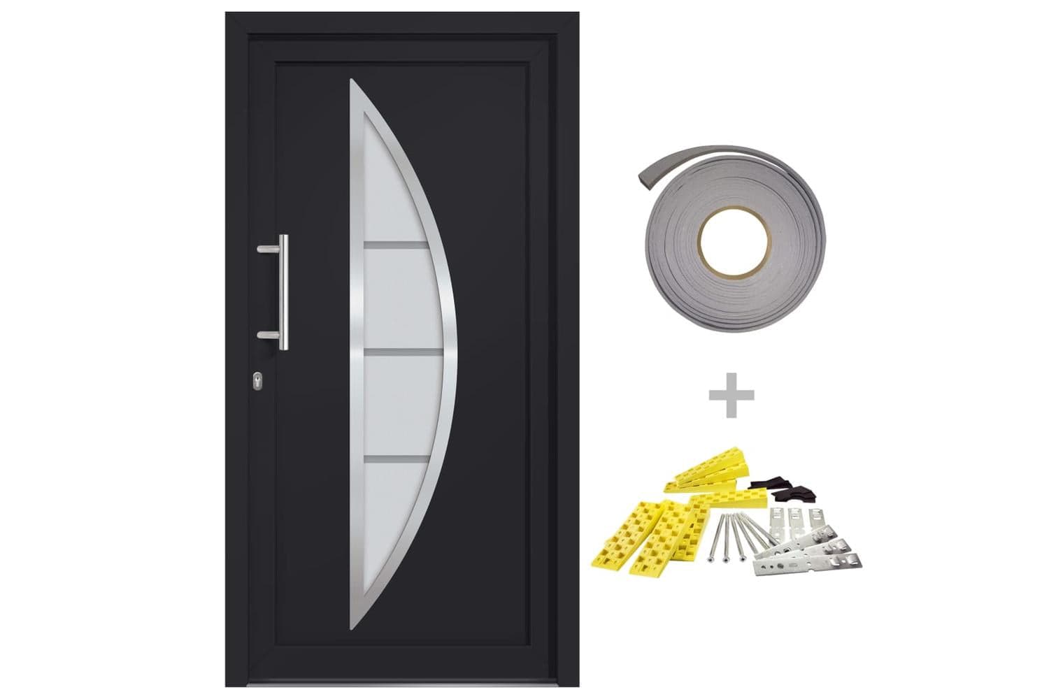 vidaXL 279216 Front Door Anthracite 108x208cm