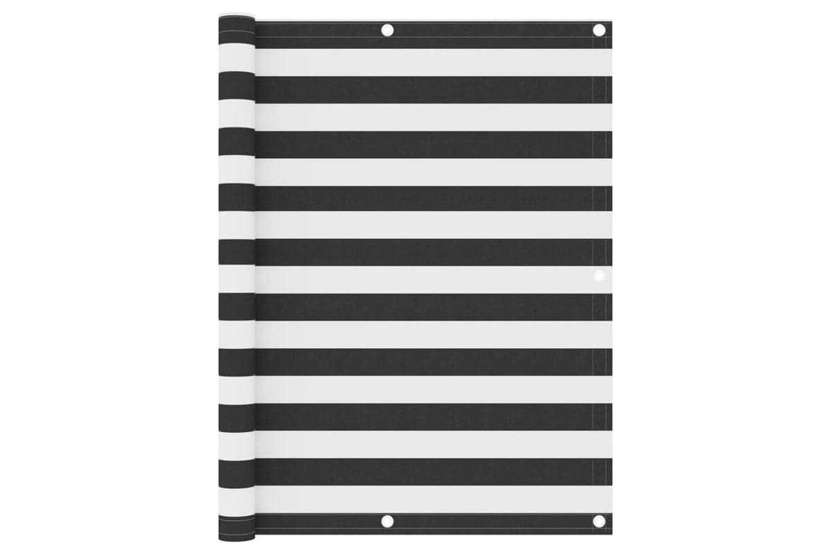 vidaXL 134884 Balcony Screen Anthracite And White 120x300cm Oxford Fabric
