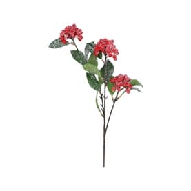 Frosted Berry Cluster Foliage Spray 55cm