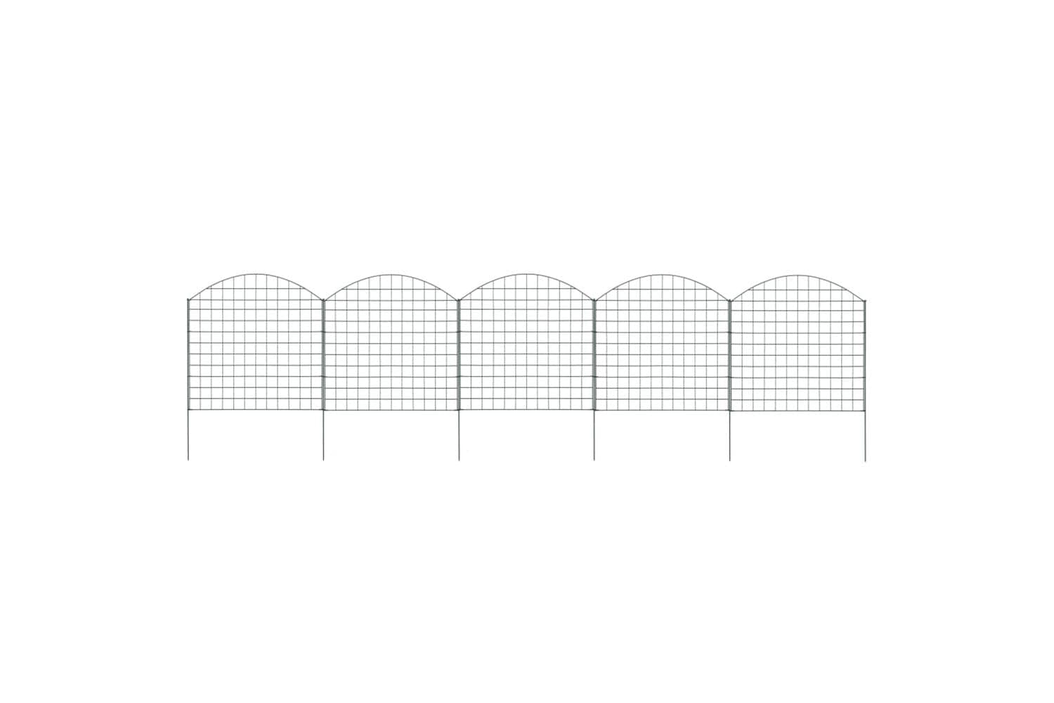 vidaXL 146103 Arched Pond Fence Set 77.5x78.5cm Green