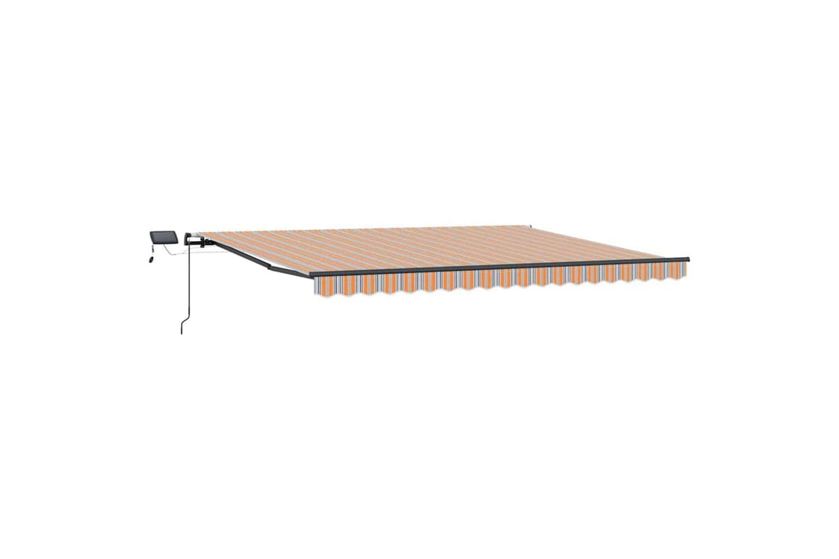 Vidaxl Retractable Awning Manual Multicolour 400 X 300 Cm Fabric