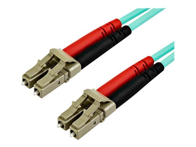 STARTECH.COM - Startech 7 m OM4 LC to LC Multimode Duplex Fiber Optic Patch Cable - Aqua - 50/125 - Fiber Optic Cable - 40/100Gb - LSZH (450FBLCLC7) - patch cable - 7 m - 7 m - aqua