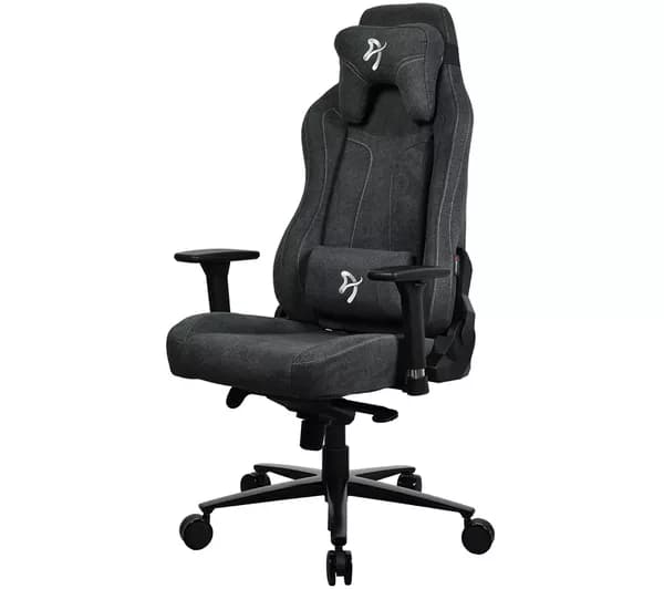 AROZZI Vernazza Soft Fabric Gaming Chair - Dark Grey