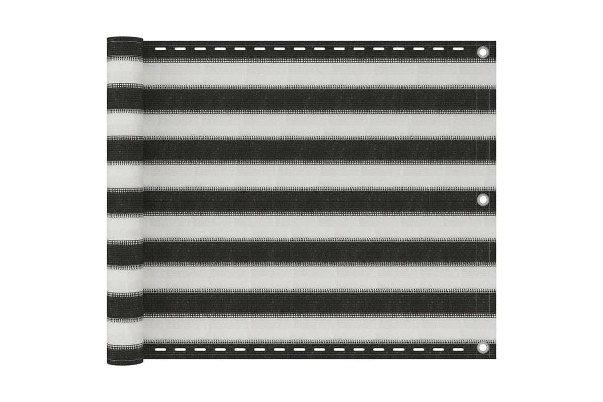 vidaXL 42317 Balcony Screen Hdpe 75x600cm Anthracite And White