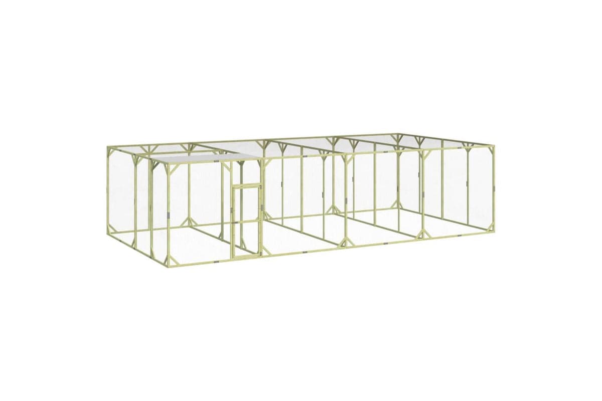 vidaXL 3102987 Chicken Coop 800x400x200cm Impregnated Solid Wood Pine