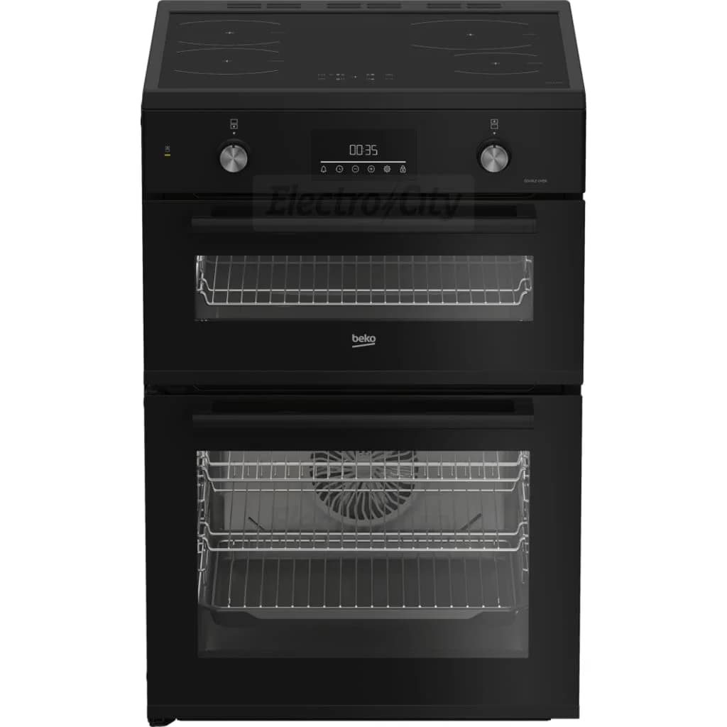 Beko 60cm Freestanding Electric Cooker with Induction Hob | Black