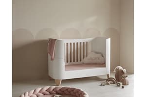 Maia Muslin Braided Pillow - Soft White