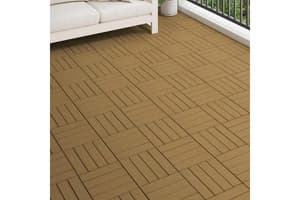 Vidaxl 45037 11 Pcs Decking Tiles Deep Embossed Wpc 30x30cm
