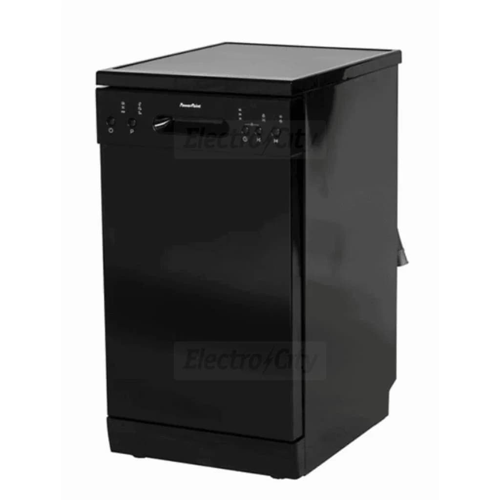 PowerPoint 10 Place Setting Freestanding Slim Dishwasher | Black
