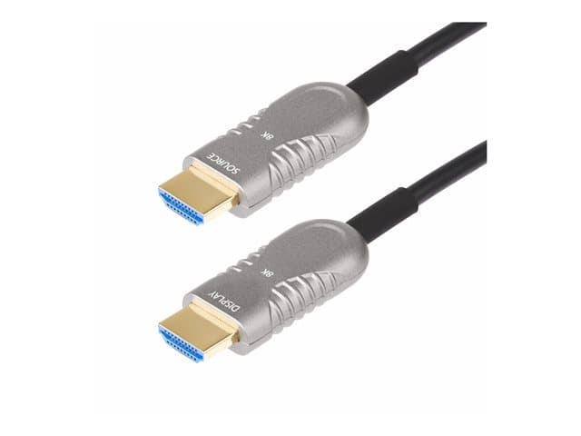 STARTECH.COM - Startech 100ft (30.4m) HDMI 2.1 Hybrid Active Optical Cable (AOC), CMP, Plenum Rated, 8K Ultra High Speed HDMI Fiber Optic Cable, 48Gbps, 8K 60Hz/4K 120Hz, HDR10+/FRL/TMDS/eARC - CMP In Wall HDMI 2.1/2.0 Cord (8K-A-100F-HDMI-CABLE) - Ultra High Speed - HD