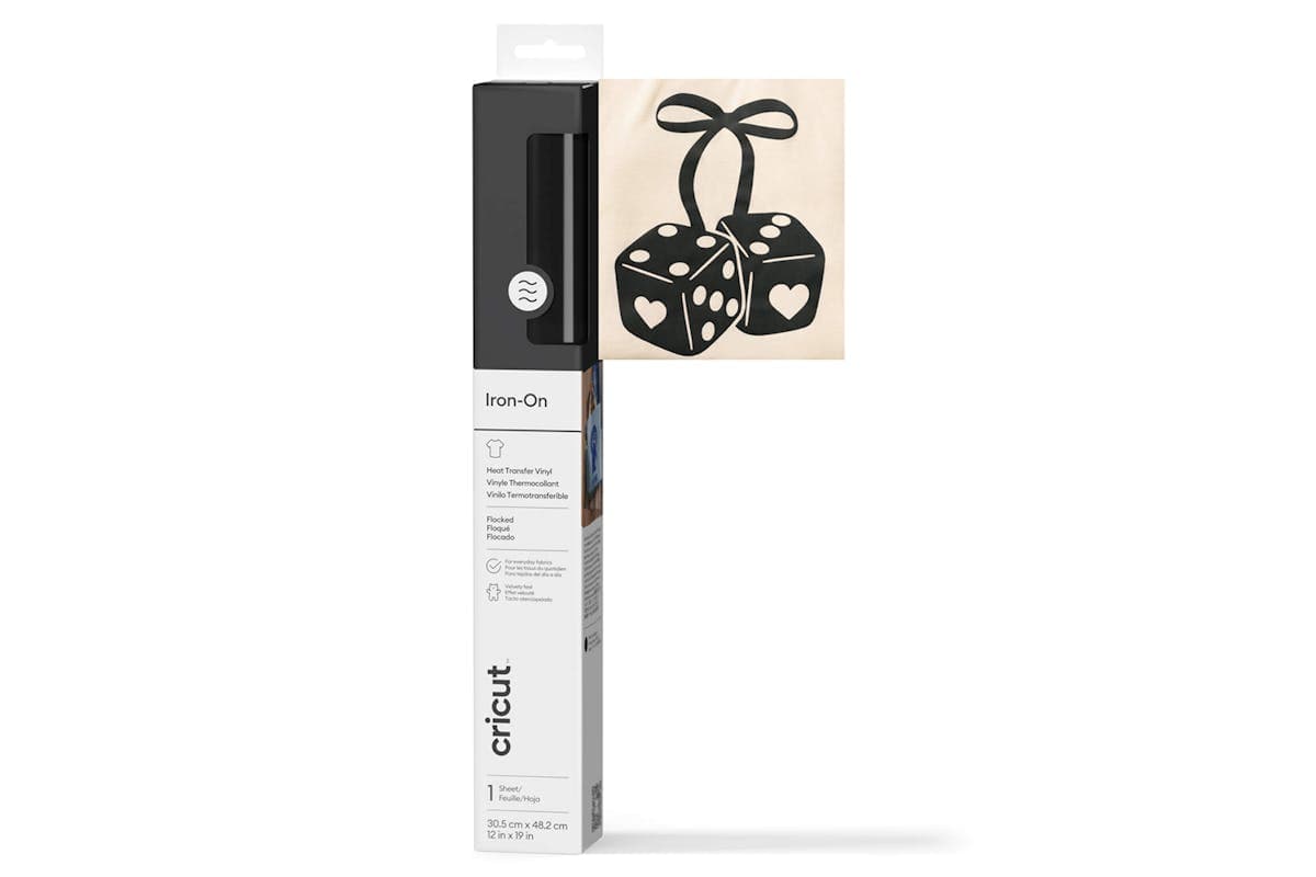 Cricut 12 x 19" Flocked Iron-On | Black