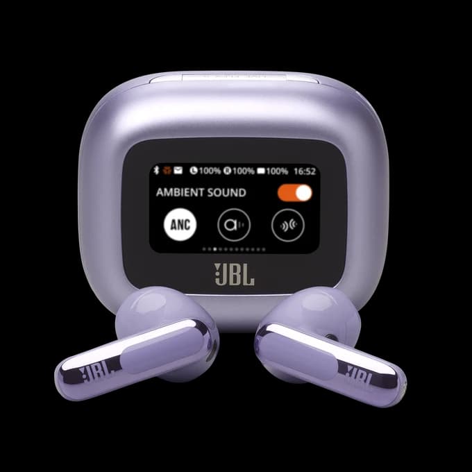 JBL Live Flex 3 True Wireless Noise-Cancelling Open-Stick Earbuds | JBLLIVEFLEX3PUR