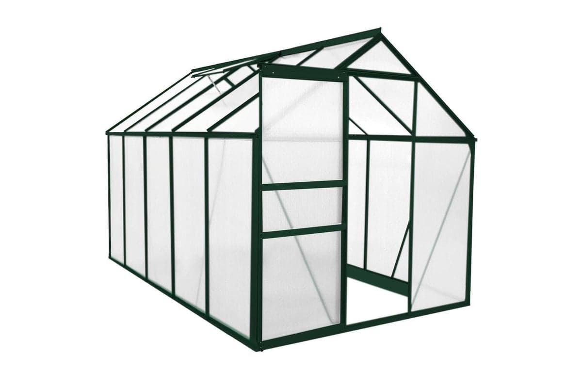 Monstershop 26639 - Greenhouse 6ft X 10ft (green) & Racking